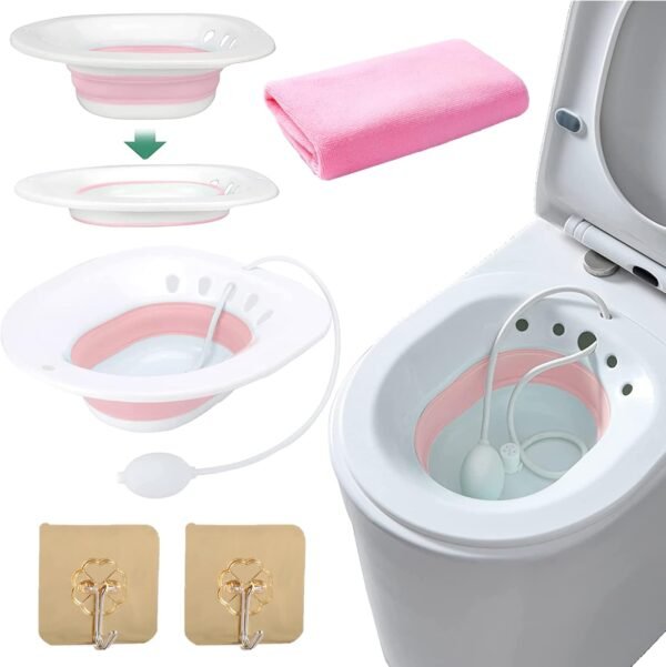 Bassin de siège pliable – Bain intime portable – Image 3